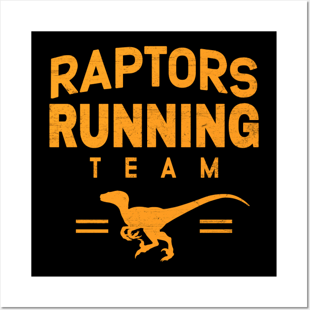 Raptors Running Team Wall Art by NicGrayTees